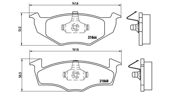 MAGNETI MARELLI Комплект тормозных колодок, дисковый тормоз 363700485030